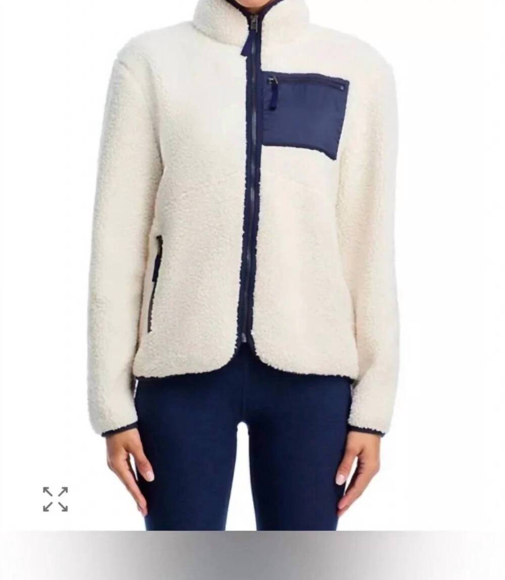 NEW SPLITS59 harris sherpa jacket in cream